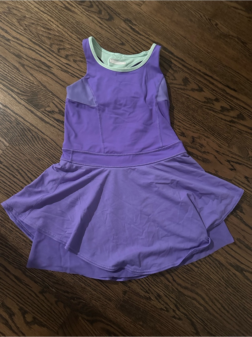 Ivivva Purple Skater Dress with Mint Trim
